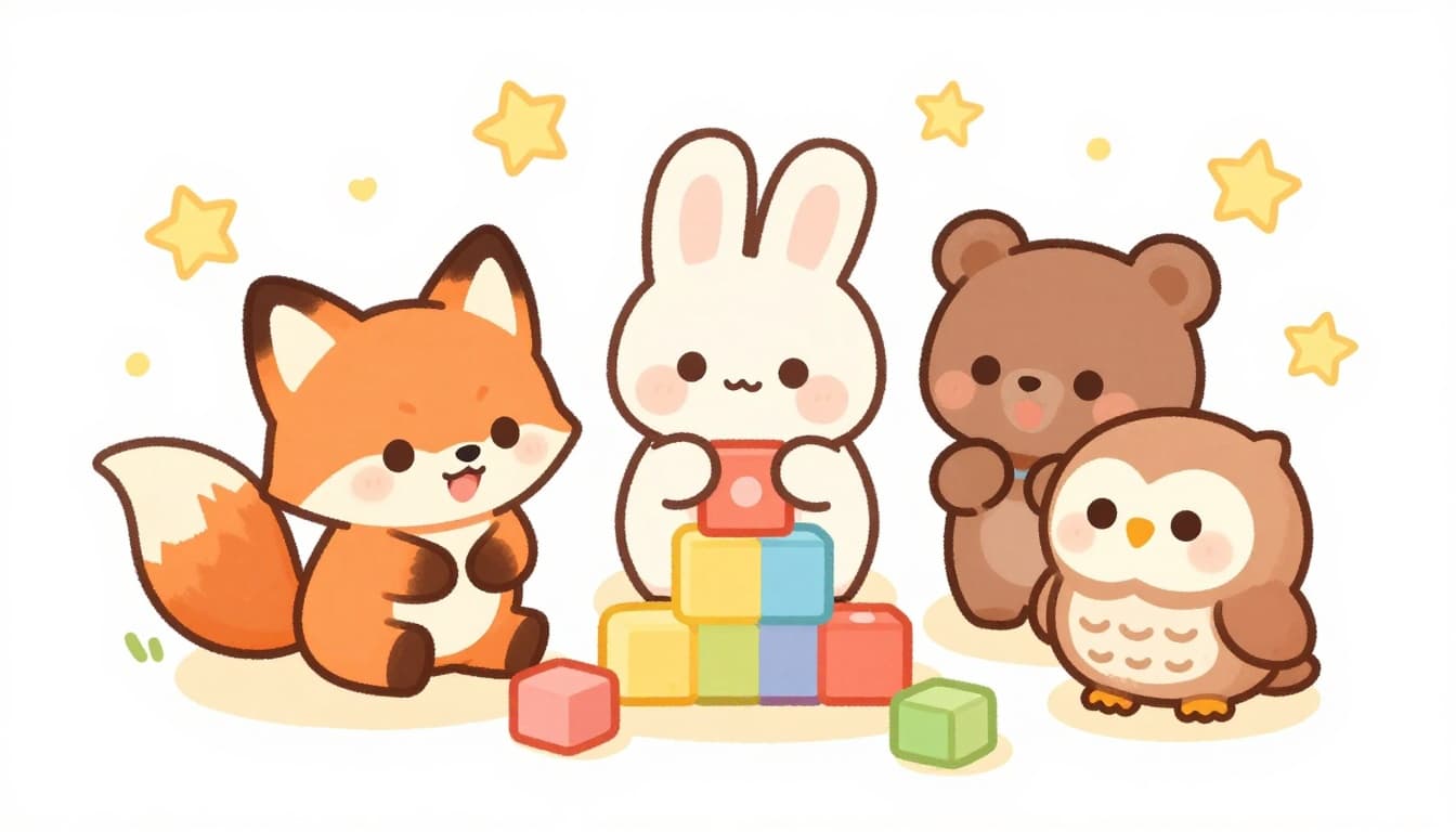 Amigos animales de Sinapsyc jugando